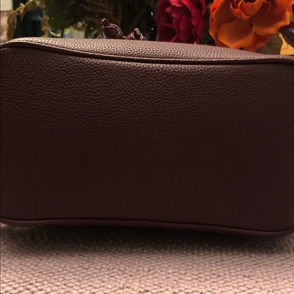 Dress Up Your Purse Togo Leather Backpack Burgandy - Picture 4 of 6